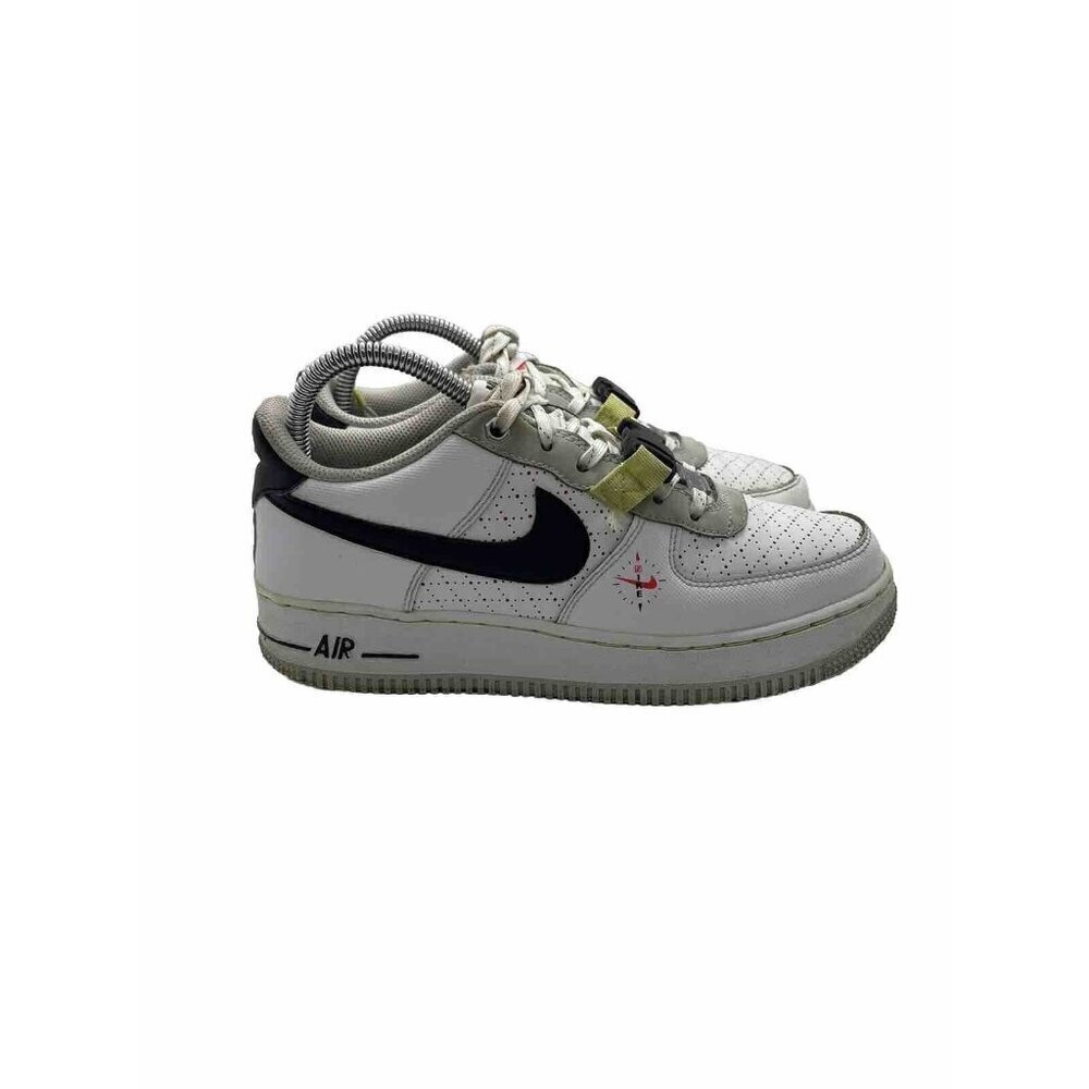 Nike Air Force 1 LV8 Swoosh Compass DC2532-100 Size 6Y US Sneakers Shoes White